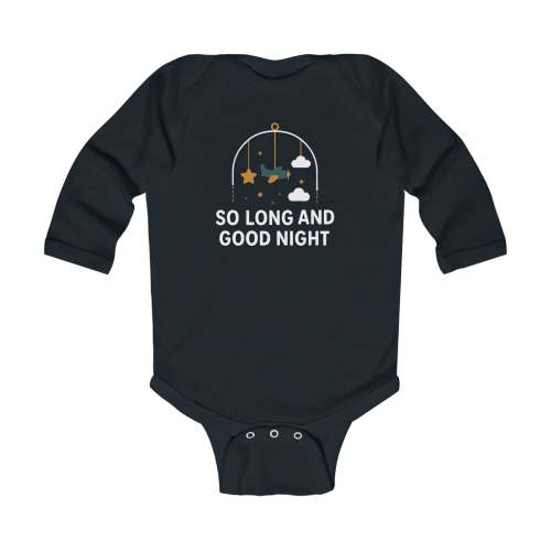 So Long and Good Night Long Sleeve Onesie - Long Sleeve Onesie – ElderEmo.com