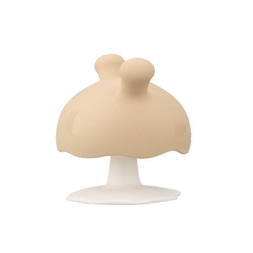 Mombella Mushroom Soothing Teether, Beige