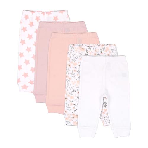 The Peanutshell Baby Girls Tapered Regular Fit Pull-On Pant, Color: Lt Pink - JCPenney