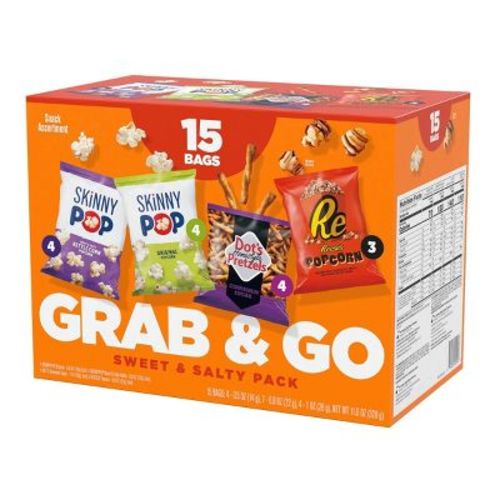 SkinnyPop Grab & Go Sweet & Salty Variety Pack - 11.6oz/15ct