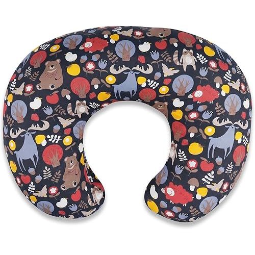 Nursing Pillow - Breastfeeding Pillow with Breathable Filling & Removable Cover, Ergonomic Support for Breastfeeding & Bottle (Sika Deer,0-12 Months)