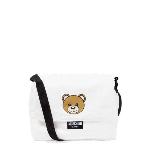 Moschino Kids Logo Printed Foldover Top Changing Bag