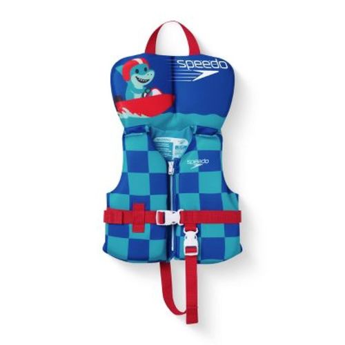 Speedo Shark Racer Kids' Spandex and Polyester Life Jacket Vest - Blue Youth Jacket (Size by Weight)