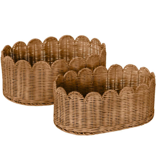 Belle Scalloped Basket Set – BEBE BASK