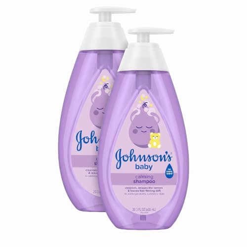 Johnson's Baby Shampoo, 20.3 fl. oz, Pack of 2 | Calming Formula | Hypoallergenic | Tear-Free | No Parabens