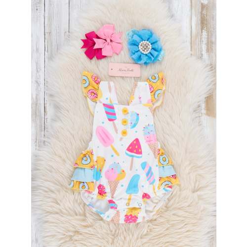 Summer Sweets Ruffle Bubble Romper