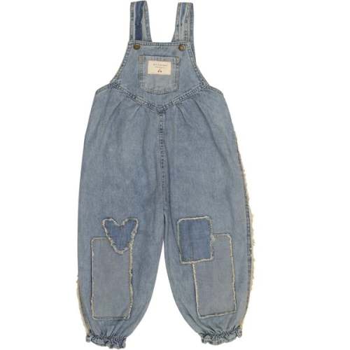 Patchwork Heart Overalls, Denim - Wild Wawa | Maisonette