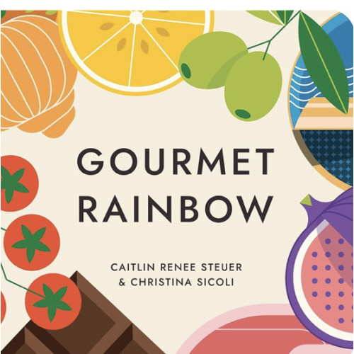 Gourmet Rainbow Board Book Poems About Color and Food Facts for Early Reader Baby 0-12M and Toddler Learning Resource 1-4 Years Preschool Classroom Teacher Must Have