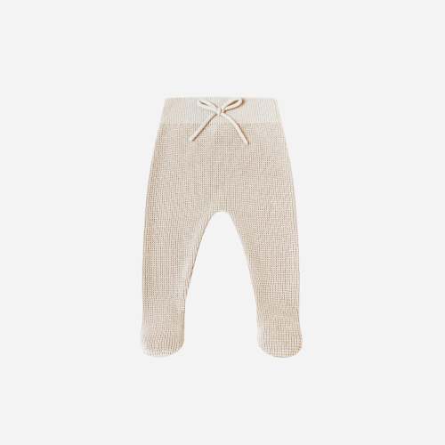Footed Knit Pant - Oat