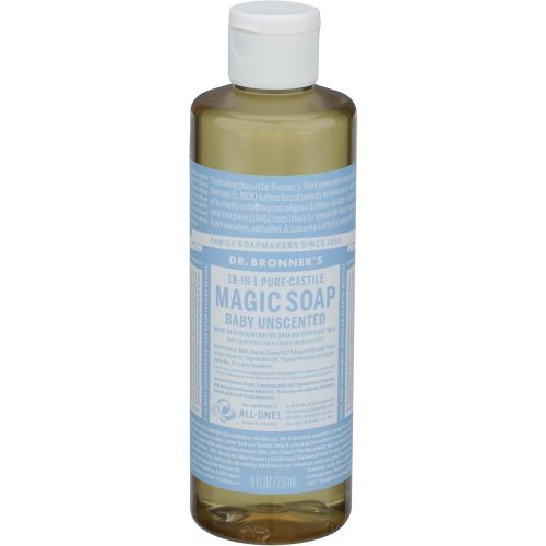Dr Bronner's, Baby Soap Liquid Castile, 8 Fl Oz