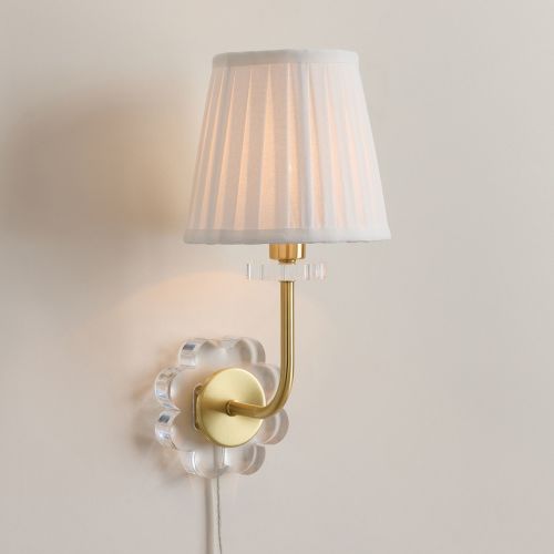 Campbell Flower Plug-In Sconce