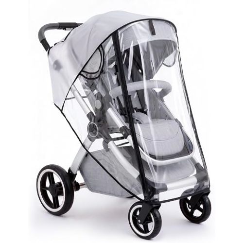 Clear Stroller Rain Cover, Universal Fit Baby Travel Weather Shields