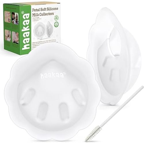 haakaa Petal Soft Silicone Milk Collector, 2-pack