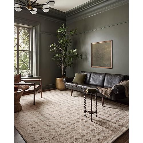Loloi Magnolia Home by Joanna Gaines Rae Collection RAE-04 Natural/Ivory 7'-9" x 9'-9" Area Rug