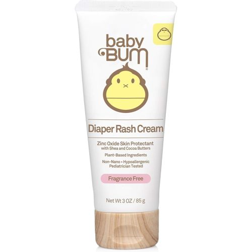 Baby Bum Diaper Rash Cream | Natural Zinc Oxide Ointment for Maximum Relief and Rash Prevention| Fragrance Free | Gluten Free and Vegan | 3 FL OZ