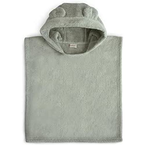 mushie Poncho Towel for Toddlers and Kids (Moss) | Organic Terry Cotton | Ages 1-3 Years