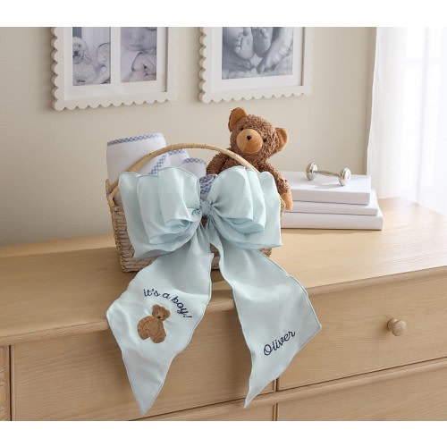 Oversized Baby Announcement Bow