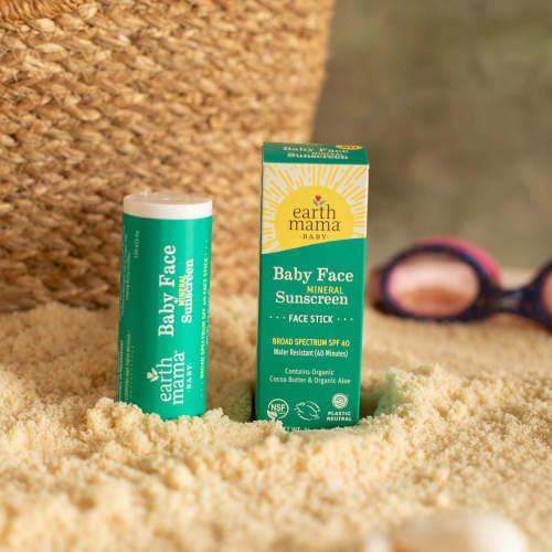 Baby Face Mineral Sunscreen Face Stick SPF 40 | Earth Mama