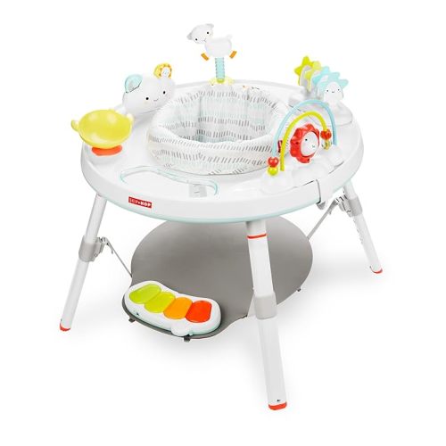Skip Hop Baby Activity Center: Interactive Play Center with 3-Stage Grow-with-Me Functionality, 4mo+, Silver Lining Cloud