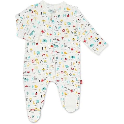 Magnetic Me Footie Pajamas Soft Modal Baby Sleepwear with Quick Magnetic Fastener | Boys and Girls Sleeper Preemie-24 Months