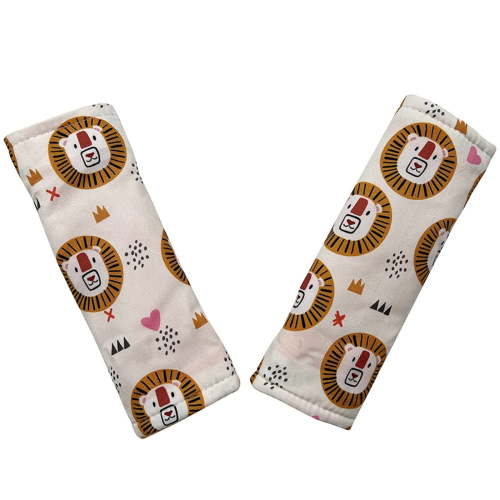 Strap Cover for & Pushchair Cartoon Shoulder Pads Belt Covers 2PCS for Most Brand Infant Car Seat