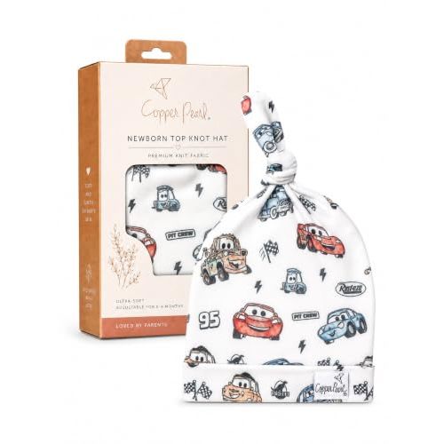 Disney Pixar Cars Top Knot Hat 0-4mo