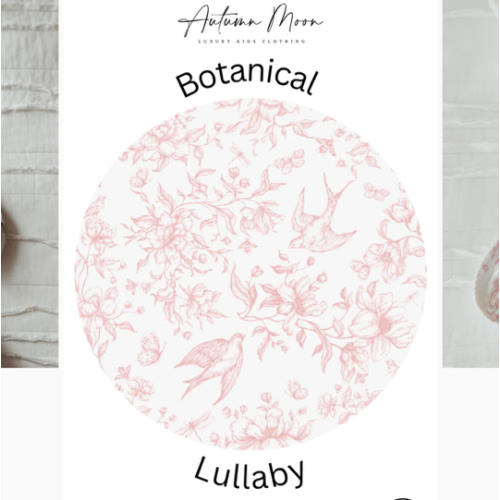 Botanical Lullaby Bamboo Knotted Gown for Baby Girls