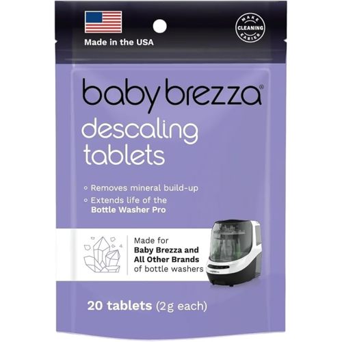 Baby Brezza Descaling Tablets - Compatible with Bottle Washer Pro and All Brands of Baby Bottle Washer Appliances
