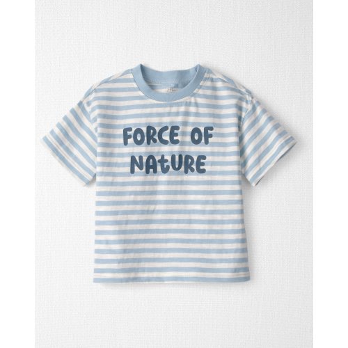 Toddler Organic Cotton 'Force of Nature' Tee in Stripes - Little Planet | Carter's