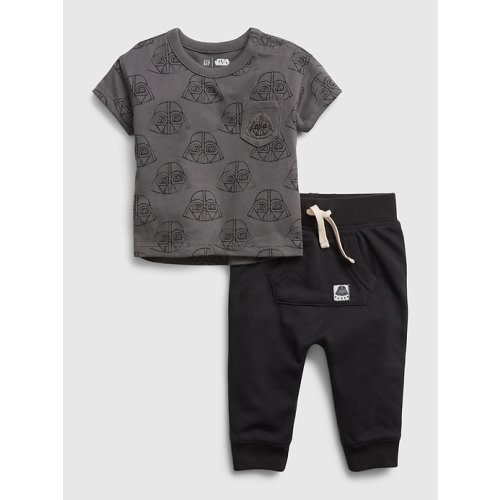 babyGap | Star Wars™ 2-Piece Outfit Set in moonless night black