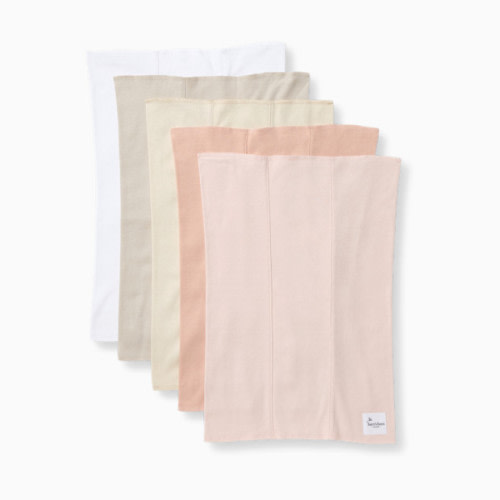 Organic Burp Cloth (5 Pack) - Pink Sand