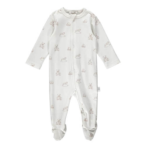 Zipper Footie Antique Bear