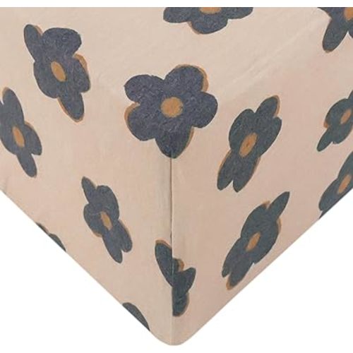 Premium Fitted Knit Crib Sheet/Toddler Sheet Gemma in Tan by Copper Pearl