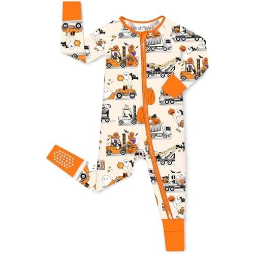 babee Reshinee Bamboo Viscose Baby Convertible Footie Pajama, Sleep & Play Footed Zipper Pajamas for Baby Boys & Girls