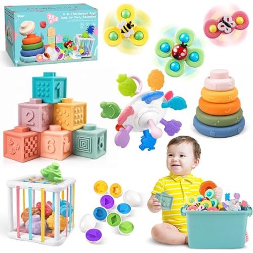 Montessori Toys 6 in 1 Sensory Developmental Learning Set