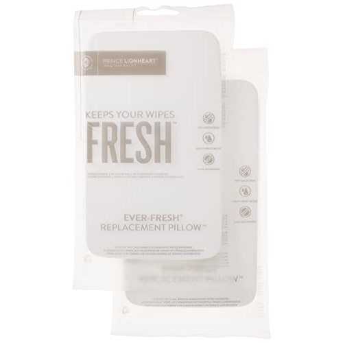 Prince Lionheart Ever-Fresh Wipe Warmer Replacement Pillows for Ultimate Baby Wipe Warmer That Keeps Baby Wipes Warmer Fresh, Prevents Discoloration or Drying Out Of Baby Wipes - 2 Pack