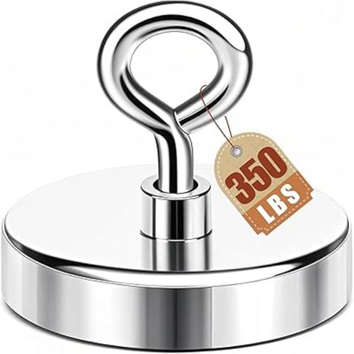 DIYMAG Magnet 2 Inches 350 Lbs Strong Magnets Fishing Nail Removal Tool Pickup Super Heavy Duty Security Large Tags Neodymium Big Remover Powerful Strongest Clothes Magnetic High Power (50mm)