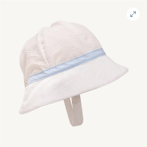 Henry's Boating Bucket - Worth Avenue White Seersucker with Buckhead B