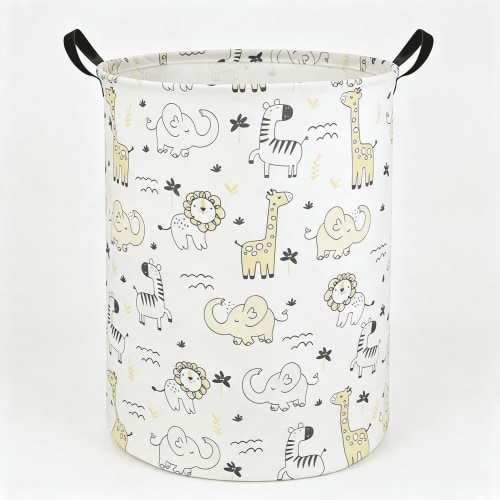ACDANC Baby Laundry Hamper Basket Baby Hamper for Nursery Boy and Girl Cute Kids Toys Storage Bin Organizer Animal Room Decor, Practical Baby Hamper (Animals)