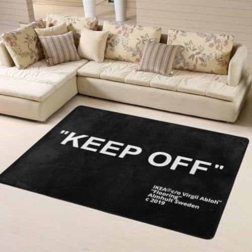 Keep Off Large Rugs Floor Mat Modern Carpet for Home Decoration Area Rug,Cozy Art Decoration Polyester Carpet 36 x 24 inch
