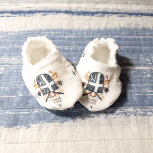 Totus Tuus St John Paul II Organic Cotton Catholic Baby Booties Baptism Birthday Newborn Toddler Gift