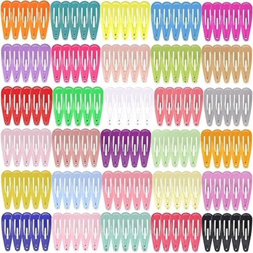 Babymatch Baby Barrettes Hair Clips: 1.2 inch (3cm) Small Mini Snap for Toddler Little Girls Kids 150pcs (30 colors)