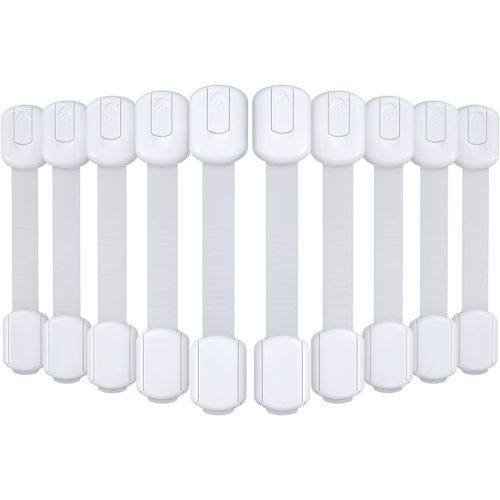 Lot de 10 verrous d'armoire, sécurité enfant