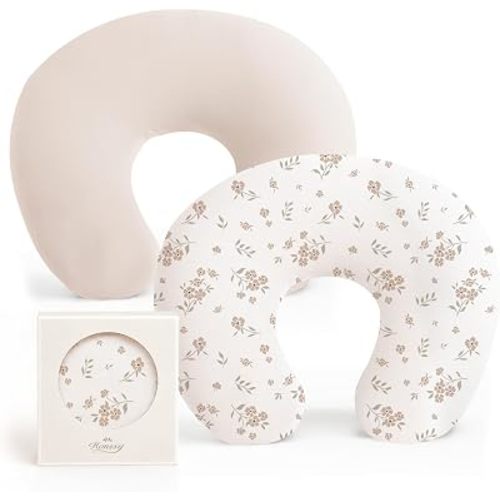 Konssy 2 Pack Nursing Pillow Covers, Soft Stretchy Cover for Breastfeeding