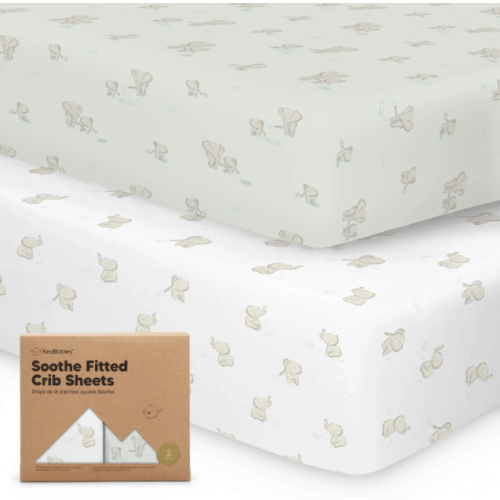 Soothe Fitted Crib Sheet - "Elly" Pattern