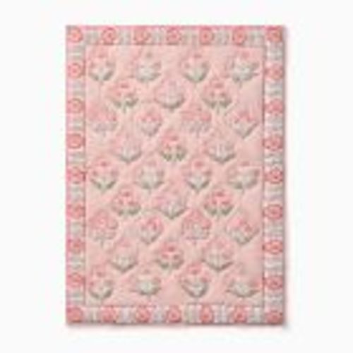 West Elm Blossom Reversible Baby Quilt