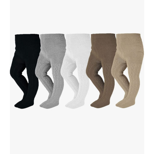 EPEIUS Baby Girl Tights Thick Cable Knit Leggings Stockings Cotton Pantyhose for Newborn Infant Toddler 3/4/5/6 Pack