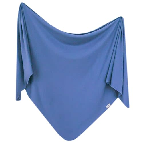 Copper Pearl Baby Swaddle Blanket - Premium Knit Baby Blanket, Large Soft Stretchy Receiving Blankets for Baby Boy and Girl, Swaddles for Newborn, Infant, and Toddler (Indigo)