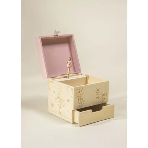 Wooden Musical Souvenir Box - Ballerina