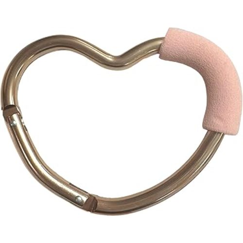 Lulyboo Handy Multi-Use Heart Hook - Lightweight EVA Foam Clip for Strollers, Carriers & Shopping Carts, Durable Spring-Loaded Closure, Safe for Diaper Bags, Toys & Purses, Stylish Practical Accessory